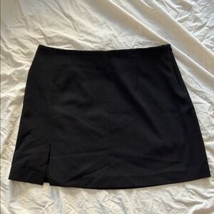 Djerf Avenue - Black Mini Skirt with Side Slit
